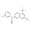 2-[5,7-Bis(trifluoromethyl)-1,8-naphthyridin-2-yl]-2-(3-chlorophenyl)acetonitrile