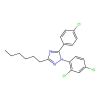 5-(4-Chlorophenyl)-1-(2,4-dichlorophenyl)-3-hexyl-1,2,4-triazole