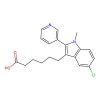6-(5-Chloro-1-methyl-2-pyridin-3-ylindol-3-yl)hexanoic acid