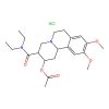 3-carbamoyl-N,N-diethyl-1,3,4,6,7,11b-hexahydro-9,11-dimethoxy-2H-benzo[a]quinolizin-2-yl acetate hydrochloride