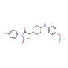 1-(4-Chlorophenyl)-3-[4-[4-(trifluoromethoxy)anilino]piperidin-1-yl]pyrrolidine-2,5-dione