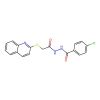 4-chloro-N'-(2-quinolin-2-ylsulfanylacetyl)benzohydrazide
