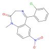 5-(2-Chlorophenyl)-1,3-dihydro-1-methyl-7-nitro-2H-1,4-benzodiazepin-2-one