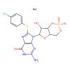 8-(4-Chlorophenylthio)guanosine 3′,5′-cyclic Monophosphate sodium salt