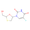 cis 5-Fluoro-1-[2-(hydroxymethyl)-1,3-oxathiolan-5-yl]-2,4(1H,3H)- pyrimidinedione