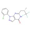 1-(2-Chlorophenyl)-1,5-dihydro-6-((2S)-3,3,3-trifluoro-2-methylpropyl)-4H-pyrazolo(3,4-d)pyrimidin-4-one