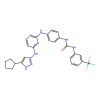 1-[4-({4-[(5-cyclopentyl-1H-pyrazol-3-yl)imino]-1,4-dihydropyrimidin-2-yl}amino)phenyl]-3-[3-(trifluoromethyl)phenyl]urea