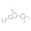 5-(3,4-Dimethoxyphenyl)-2-thiophen-2-yl-7-(trifluoromethyl)pyrazolo[1,5-a]pyrimidine