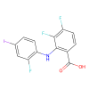 3,4-Difluoro-2-(2-fluoro-4-iodophenylamino)benzoic acid