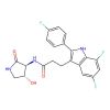 3-[5,7-difluoro-2-(4-fluorophenyl)-1H-indol-3-yl]-N-[(3S,4R)-4-hydroxy-2-oxo-pyrrolidin-3-yl]propanamide