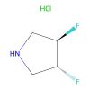 (3R,4R)-3,4-difluoropyrrolidine;hydrochloride - 97%, used for , CAS No. 1279037-03-4, by Aladdin Scientific