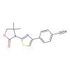 4-[2-(4,4-Dimethyl-2-oxo-1,3-oxazolidin-3-yl)-1,3-thiazol-4-yl]benzonitrile