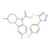 Ethanone, 2-((1-(4-chlorophenyl)-1H-tetrazol-5-yl)thio)-1-(1,2,3,4,4a,9b-hexahydro-2,8-dimethyl-5H-pyrido(4,3-b)indol-5-yl)-