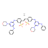 2,2-(1,2-ethenediyl)bis[5-[[4-(4-morpholinyl)-6-(phenylamino)-1,3,5-triazin-2-yl]amino]-benzenesulfonic acid], disodium salt