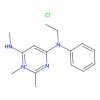 4-Ethylphenylamino-1,2-dimethyl-6-methylaminopyrimidinium chloride