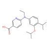 6-{ethyl[4-(propan-2-yl)-3-(propan-2-yloxy)phenyl]amino}pyridine-3-carboxylic acid