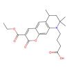 4-(3-(Ethoxycarbonyl)-6,8,8-trimethyl-2-oxo-7,8-dihydro-2H-pyrano[3,2-g]quinolin-9(6H)-yl)butanoic acid