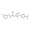 4-[3-[(E)-3-(3-bromoanilino)-2-cyano-3-oxoprop-1-enyl]-2,5-dimethylpyrrol-1-yl]benzoic acid
