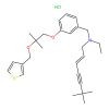 (E)-N-ethyl-6,6-dimethyl-N-[[3-[2-methyl-2-(thiophen-3-ylmethoxy)propoxy]phenyl]methyl]hept-2-en-4-yn-1-amine;hydrochloride