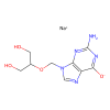 Ganciclovir Sodium Salt, Human herpesvirus 1 DNA polymerase inhibitor
