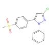 1H-Pyrazole, 3-chloro-5-(4-(methylsulfonyl)phenyl)-1-phenyl-