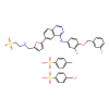 Lapatinib ditosylate monohydrate, Epidermal growth factor receptor erbB1 inhibitor