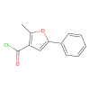 2-Methyl-5-phenylfuran-3-carbonyl chloride