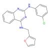 2-N-(3-chlorophenyl)-4-N-(furan-2-ylmethyl)quinazoline-2,4-diamine