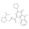 N-[[(2S)-1-Isopropylpyrrolidine-2-yl]methyl]-2-cyclopentyl-9-methyl-1-oxo-1,2-dihydro-9H-pyrido[3,4-b]indole-4-carboxamide