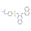 N-[4-[[3-(naphthalen-1-ylamino)quinoxalin-2-yl]sulfamoyl]phenyl]acetamide