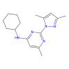 N-Cyclohexyl-N-[2-(3,5-dimethyl-pyrazol-1-yl)-6-methyl-4-pyrimidinamine, Activator of K Ca2.2;Activator of K Ca2.3