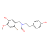 N-(p-Hydroxyphenethyl)-N-(2-bromo-5-hydroxy-4-methoxybenzyl)formamide