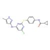 N-(4-((4-Chloro-6-((5-methyl-1H-pyrazol-3-yl)amino)pyrimidin-2-yl)thio)phenyl)cyclopropanecarboxamide