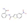N-(2-carbamoylphenyl)-5-nitro-1-benzothiophene-2-carboxamide