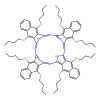 5,9,14,18,23,27,32,36-Octabutoxy-2,3-naphthalocyanine - Dye content 95%, used for , CAS No. 105528-25-4, by Aladdin Scientific