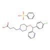 1-Piperidinebutanoic acid, 4-[(4-chlorophenyl)-2-pyridinylmethoxy]-(benzenesulfonate)(1:1)