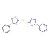 4-(5-{[(3-Phenyl-1,2,4-oxadiazol-5-yl)methyl]sulfanyl}-1,3,4-oxadiazol-2-yl)pyridine