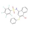 2,3,4,5,6-pentafluoro-N-(4-hydroxy-3-phenylsulfanylnaphthalen-1-yl)benzenesulfonamide