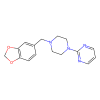Piribedil, Agonist of 5-HT 1A receptor;Antagonist of 5-HT 2B receptor;Antagonist of α 1A-adrenoceptor;Antagonist of α 2A-adrenoceptor;Antagonist of α 2C-adrenoceptor;Agonist of D 2 receptor;Agonist of D 3 receptor;Antagonist of D 4 receptor