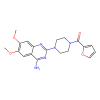 Prazosin, Antagonist of α 1A-adrenoceptor;Antagonist of α 1B-adrenoceptor;Antagonist of α 1D-adrenoceptor;Antagonist of α 2A-adrenoceptor;Antagonist of α 2B-adrenoceptor;Antagonist of α 2C-adrenoceptor