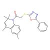 2-[(5-Phenyl-1,3,4-oxadiazol-2-yl)thio]-1-(2,2,4,6-tetramethyl-1-quinolinyl)ethanone