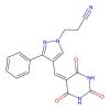 3-(3-phenyl-4-((2,4,6-trioxotetrahydropyrimidin-5(2H)-ylidene)methyl)-1H-pyrazol-1-yl)propanenitrile