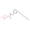 (R)-phosphoric acid mono-[2-amino-2-(3-octyl-phenylcarbamoyl)-ethyl] ester, Antagonist of S1P 1 receptor;Antagonist of S1P 3 receptor