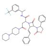 2(R)-[[4-(piperidin-1-yl)piperidin-1-yl]carbonylmethyl]-2-[3(S)-(4(S)-phenyloxazolidin-2-on-3-yl)-4(R)-(2-styryl)azetidin-2-on-1-yl]acetic acid N-[(R)-alpha-methyl-3-trifluoromethylbenzyl]amide