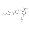 2-((3R,4S)-3-Fluoro-1-(2-(4-(trifluoromethoxy)phenyl)acetyl)piperidin-4-yloxy)-4-(2-hydroxy-2-methylpropoxy)benzamide