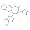 (R)-2-Methyl-4-(8-methyl-7-(5-methyl-1,3,4-thiadiazol-2-yl)-8,9-dihydro-7H-[1,3]dioxolo[4',5':4,5]benzo[1,2-d][1,2]diazepin-5-yl)aniline