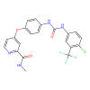 Sorafenib, Inhibitor of B-Raf proto-oncogene; serine/threonine kinase;Inhibitor of cyclin dependent kinase 19;Inhibitor of cyclin dependent kinase 8;Inhibitor of discoidin domain receptor tyrosine kinase 2;Inhibitor of fibroblast growth factor receptor 1;Inhibitor o