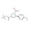 trans-1-(tert-butoxycarbonyl)-4-(4-methoxyphenyl)pyrrolidine-3-carboxylic acid