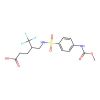 5,5,5-Trifluoro-4-({4-[(methoxycarbonyl)amino]benzenesulfonamido}methyl)pentanoic acid