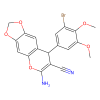 8H-1,3-Dioxolo[4,5-g][1]benzopyran-7-carbonitrile, 6-amino-8-(3-bromo-4,5-dimethoxyphenyl)  - ≥98% CAS No(663214-57-1) by Aladdin Scientific